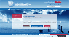 Desktop Screenshot of ecole-centrale-hypnose.fr